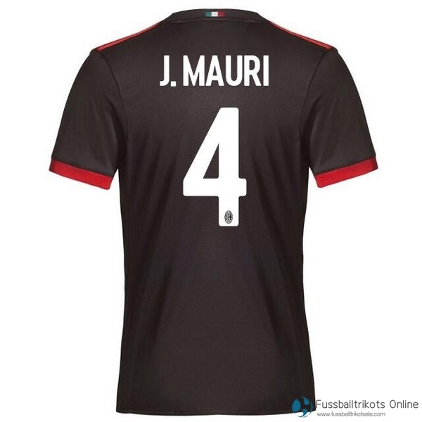 AC Milan Trikot Ausweich J.Mauri 2017-18 Fussballtrikots Günstig